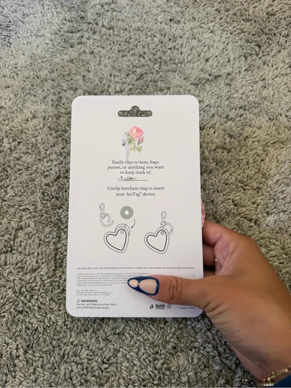 LoveShackFancy x Target bag charm/AirTag holder